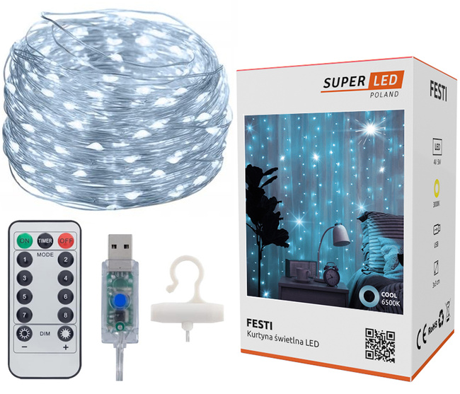 Extralink | Kurtyna LED | 3x3 + pilot bz