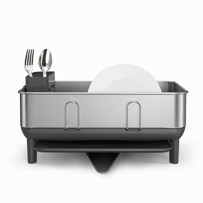 Ociekacz do naczyń Compact - stal nierdzewna Simplehuman