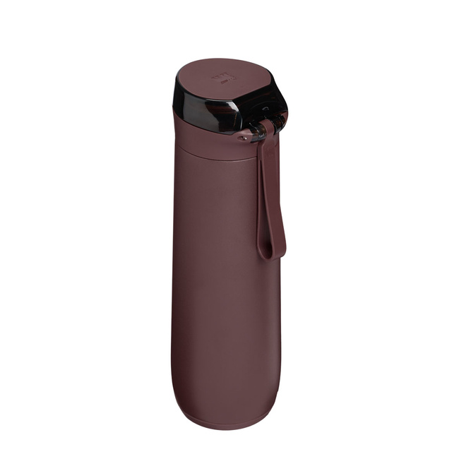 Butelka termiczna Stanley FlowState Spring Bottle 0,59 l ze słomką, brązowa Coffee