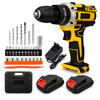 Extralink Tools | wiertarko-wkrętarka akumulatorowa | żółta + 2 akumulatory