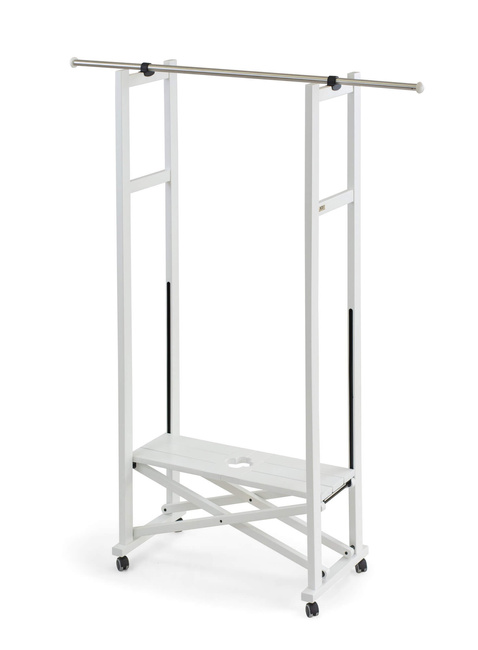 Arredamenti Elios Stojak na ubrania - 37 x 78 cm, Biały
