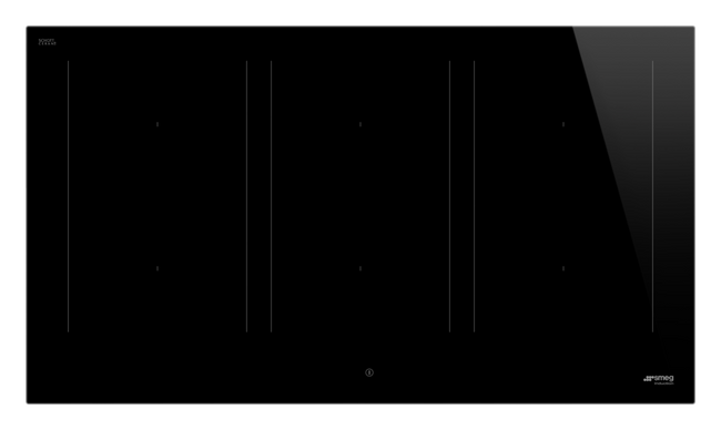 Smeg - Płyta kuchenna Universal Sim3964D Czarne szkło