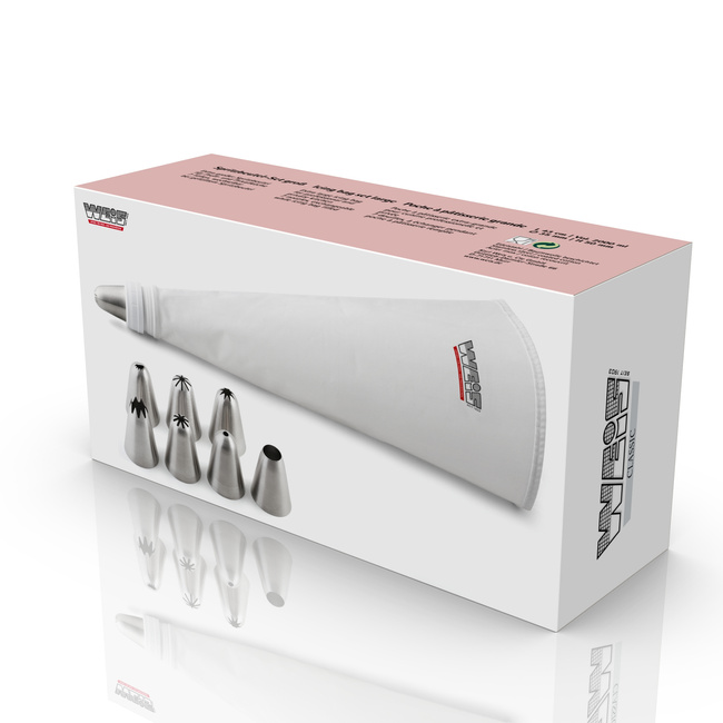 Zestaw do kremów worek + 7 końcówek - Weis