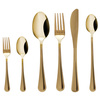 Komplet 24 szt. sztućców dla 4 osób Luce złoty - Kulig