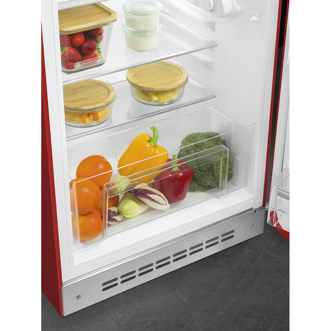Smeg - Chłodziarko-zamrażarka FAB10RRD6 50'S STYLE - czerwony