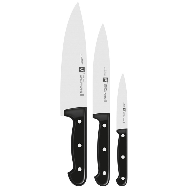 Zestaw 3 noży ZWILLING Twin Chef, ostrza 10, 16 i 20 cm