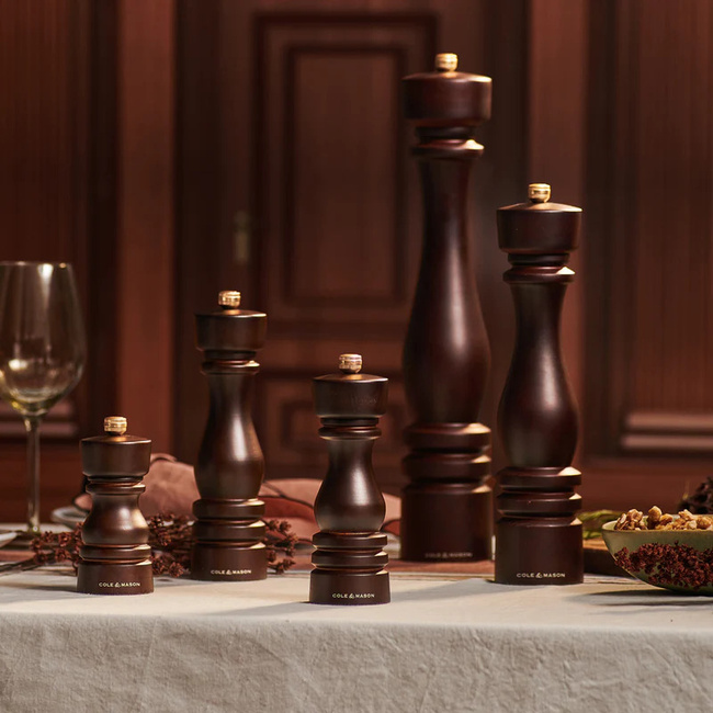 Młynek do soli London chocolate wood 18 cm - Cole&Mason