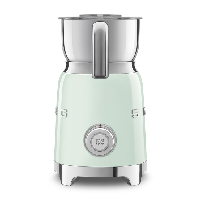 Smeg - Spieniacz do mleka, pastelowa zieleń Mff11pgeu 50's Style