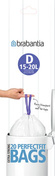 Worki na śmieci Brabantia PerfectFit rozmiar D, 15 do 20 l, 20 sztuk