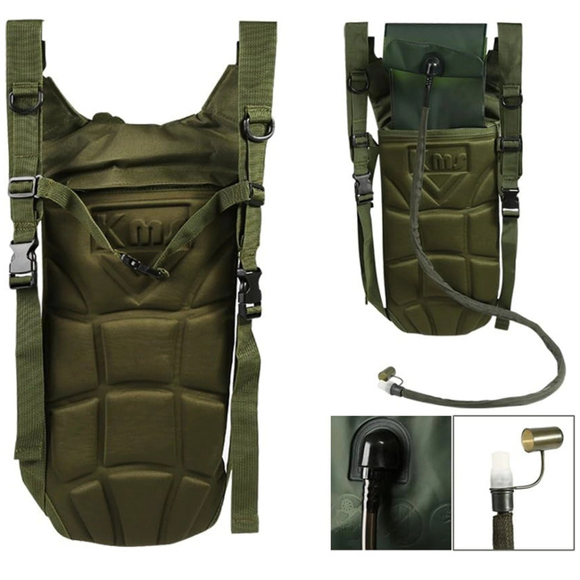 EXTRALINK Military plecak rowerowy górski z bukłakiem na wodę 3L hydracyjny MIL-1114