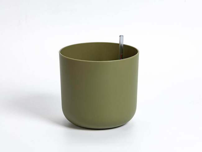 Plastia Tolita Doniczka Samonawadniająca Okrągła z Wkładem 16 cm - Zielony