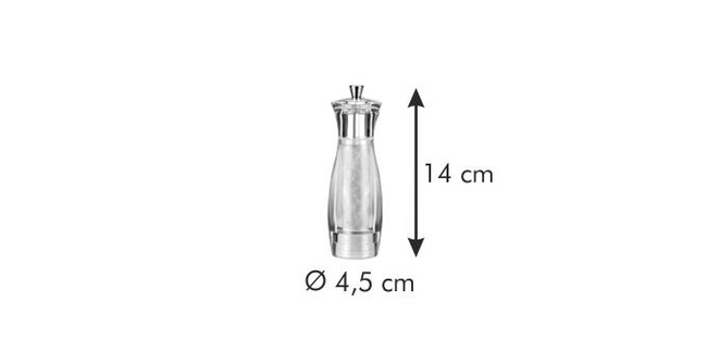 Młynek do soli Virgo 14 cm - Tescoma