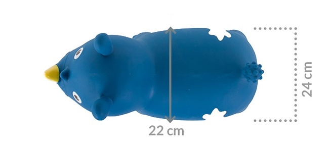 Skoczek gumowy dla dzieci Nosorożec 57 cm niebieski do skakania z pompką - Sunbaby