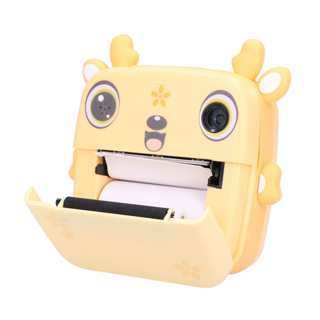 EXTRALINK Zestaw Drukarka termiczna EPP-006 Żółta Papier termiczny 3 rolki Jelonek