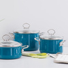 Garnek wysoki z pokrywą 6,5l 24cm Aquamarin - Riess