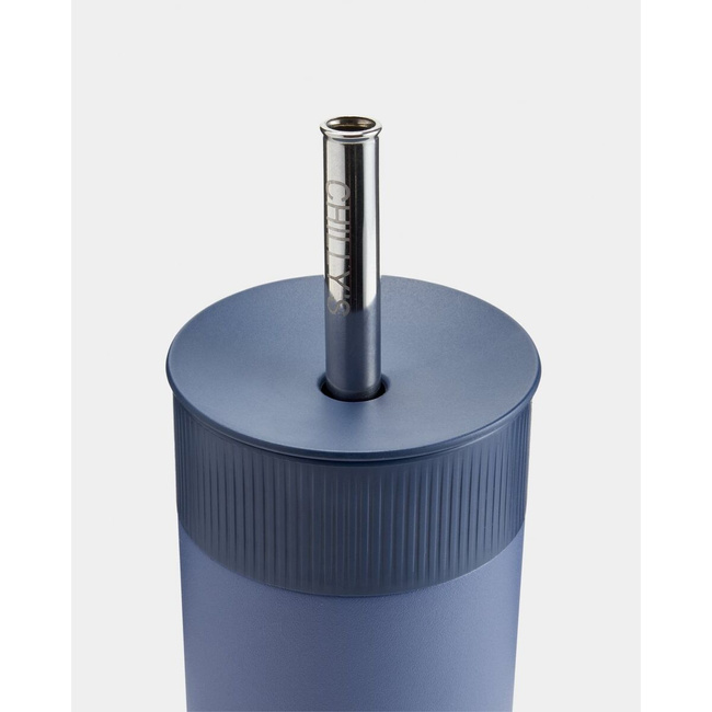 Termiczny Kubek 2w1 Ze Słomką | 500ml | Granatowy - Chilly's Bottles