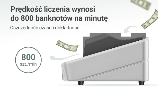 Extralink Lockstar Mg X-300 | Profesjonalna liczarka nominałowa do banknotów | Uv, Ir