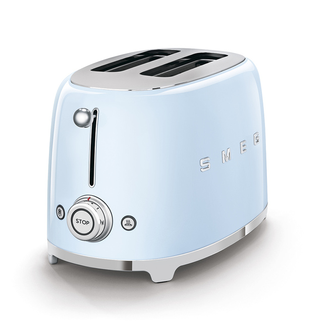 Zestaw Smeg - Czajnik + Toster na 2 kromki pastelowy błękit