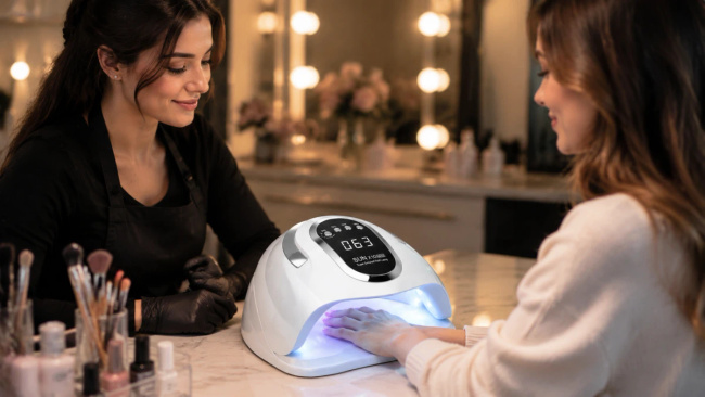 Extralink Stay Beauty X5 Max UV Led | Lampa Led UV do paznokci | 80w, do hybryd