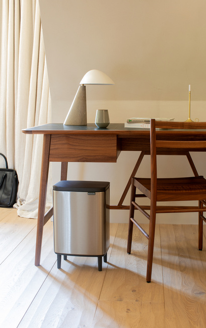Kosz Bo Hi 12 L Matt Steel Niepalcujący 227264 - Brabantia