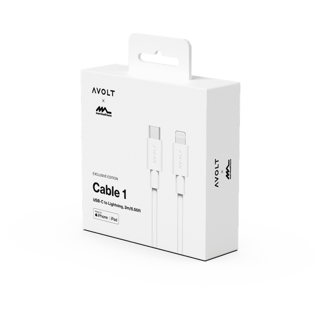 Kabel 1 Usb C Do Ładowania Lightning (Mfi), 2 M - Biały - Avolt