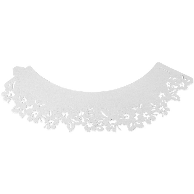 Pme Koronkowe Osłonki Na Babeczki (12 Sztuk) 20.5 X 5 Cm Biały