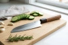Dan Woo Tamahagane Santoku 19,5 cm - Nóż Szefa Kuchni 67 HRC