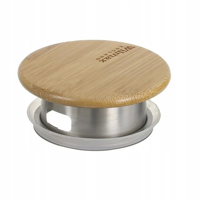 Dzbanek szklany do napojów 1,9 l slim pokrywa bambusowa - Wilmax