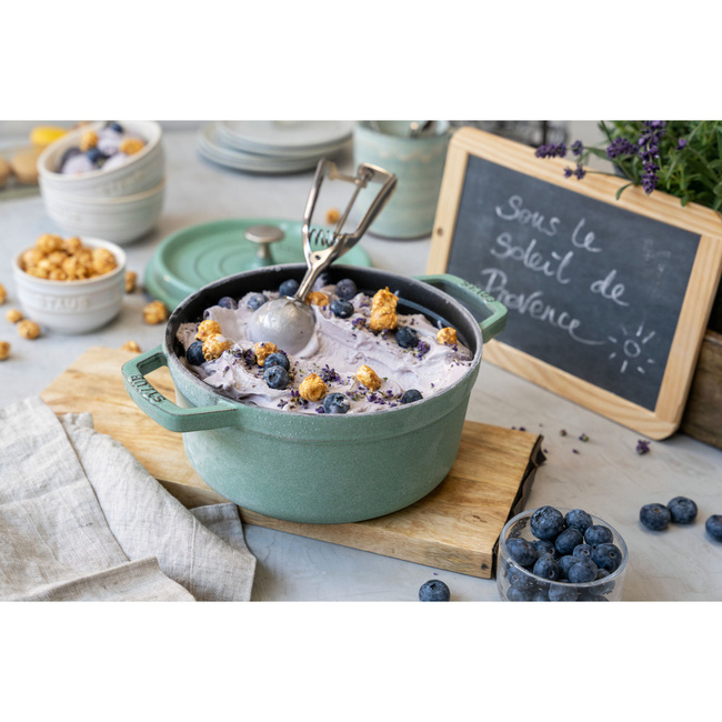 Garnek żeliwny okrągły 5.2 ltr, miętowy - Staub