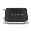 Smeg - Toster, Dwie Kromki, Czarny Mat 50's Style Tsf01BlMeu Czarny Mat
