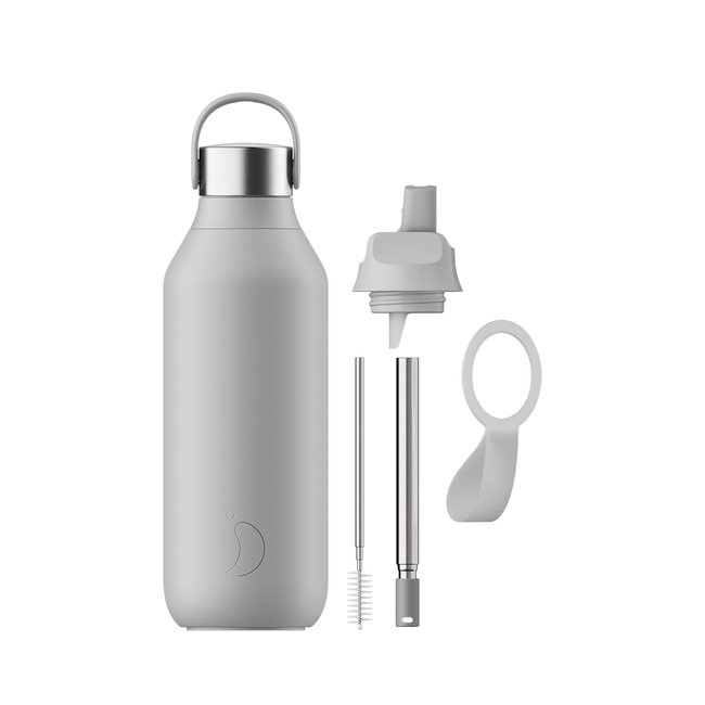 butelki sportowe do napojów 500 ml szary - Chilly's Bottles