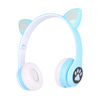 Extralink Kids Cat-Ear Wireless Headphones Niebieskie  Słuchawki bezprzewodowe  dla dzieci, kocie uszy, Bluetooth 5.0, Oświetlenie RGB