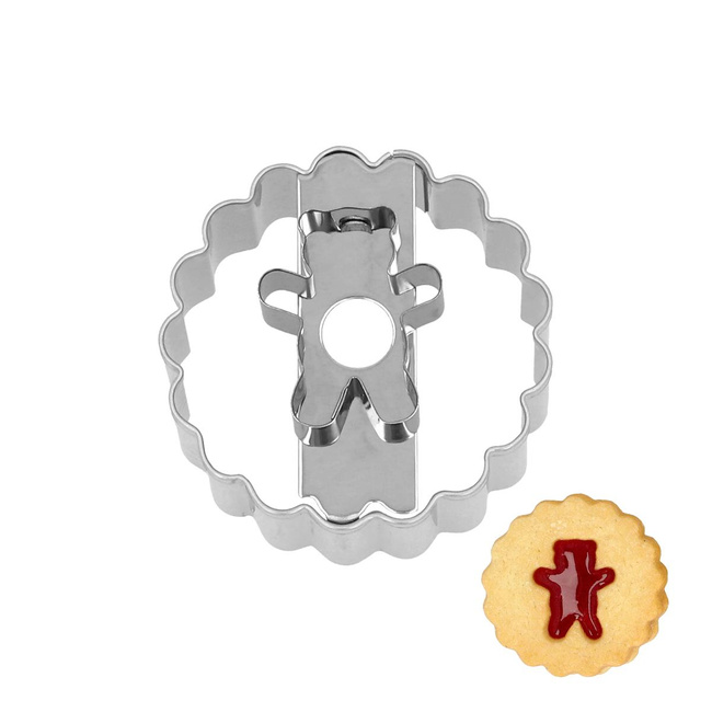 Foremka do ciastek Linzer - Miś - Birkmann