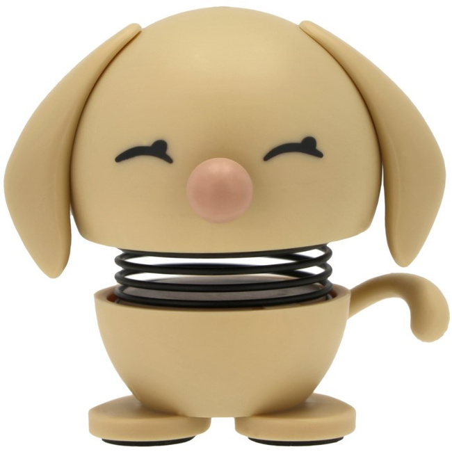 Figurka sprężynująca pies Retriever Xs Beige 4,9 cm dla miłośników psów Hoptimist
