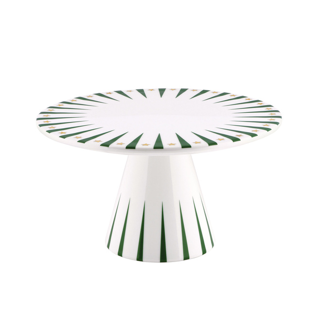 Patera na ciasto Alessi Delight NZ05 GR, porcelana, zielona, 22 cm