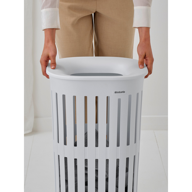 Kosz na pranie Brabantia Collect-It Hi 55 l na nóżkach, biały