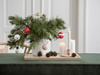 Zawieszki choinkowe Hoptimist Snowman Ornament, białe bałwanki, 2 sztuki