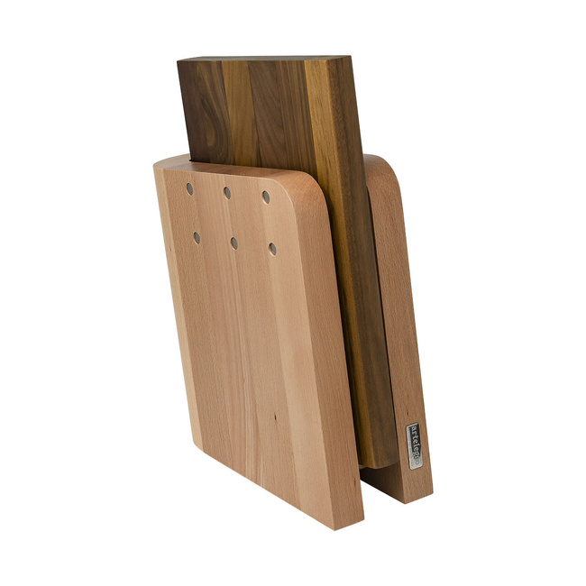 Magnetyczny Blok Na Noże Z Drewna Bukowego + Deska Kuchenna - Artelegno