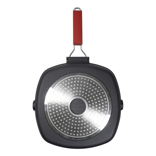 Patelnia Grillowa Ze Składaną Rączką 24cm Ind - Moneta