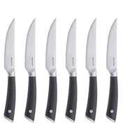 Auberge Zestaw 6 Noży Do Steków Z Płaskim Ostrzem W Drewnianym Opakowaniu - Bugatti