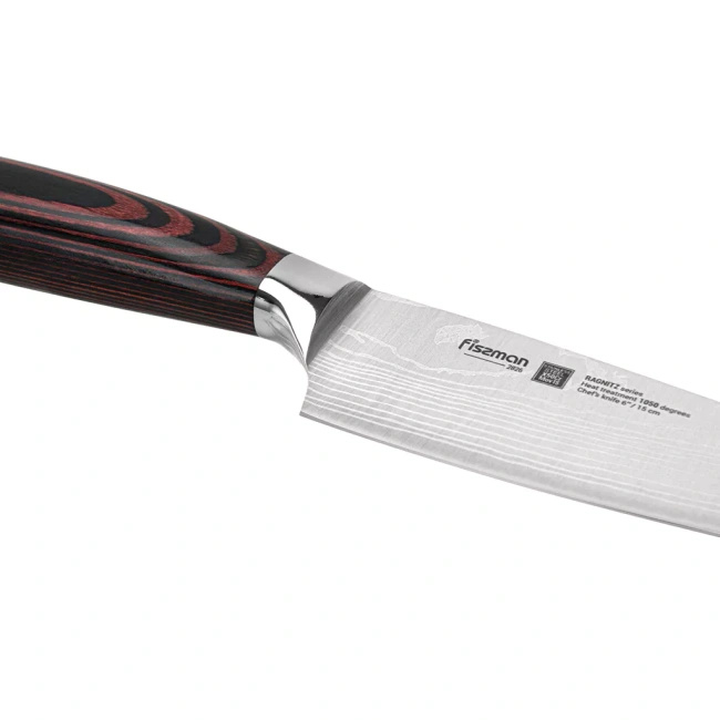 Nóż szefa kuchni Fissman Ragnitz 15 cm, stal X50CrMoV15, rękojeść z drewna pakka