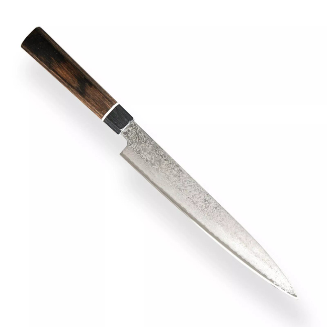 Suncraft Nóż Sashimi SENZO BLACK, ostrze VG-10 / 33-warstwowa stal damasceńska, rękojeść Pakkawood, 21 cm