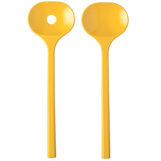 Zestaw łyżek do sałaty Bloom Pebble Yellow - Mepal
