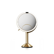 Lusterko kosmetyczne Simplehuman Sensor Mirror Trio ST3077, mosiądz i stal