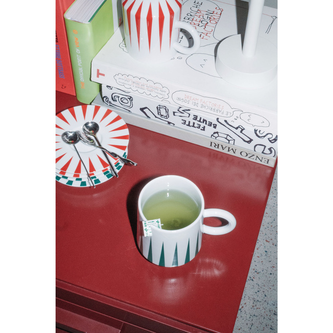 Kubek porcelanowy Alessi Delight NZ09 GR, zielony, 380 ml