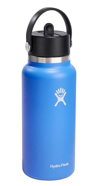 Butelka 32oz Wide Mouth Flex Straw Cap, Cascade - Hydro Flask