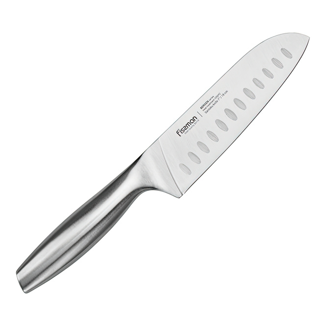 Nóż Santoku Fissman Bergen, Kuchenny, Ostrze 18 Cm, Ergonomiczny