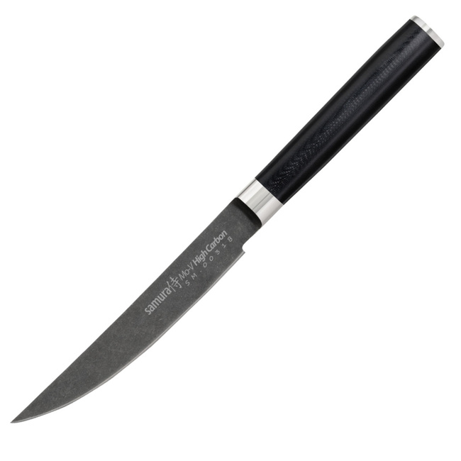 Nóż Do Steków Samura Mo-V Stonewash, Ostrze 120mm - Profesjonalne Narzędzie Kuchenne