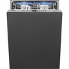 Smeg - Zmywarka do naczyń, 60 cm Universal ST323PT Srebrny (panel sterowania).