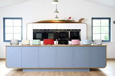 Smeg - Toster, dwie kromki, kremowy Tsf01creu 50's Style